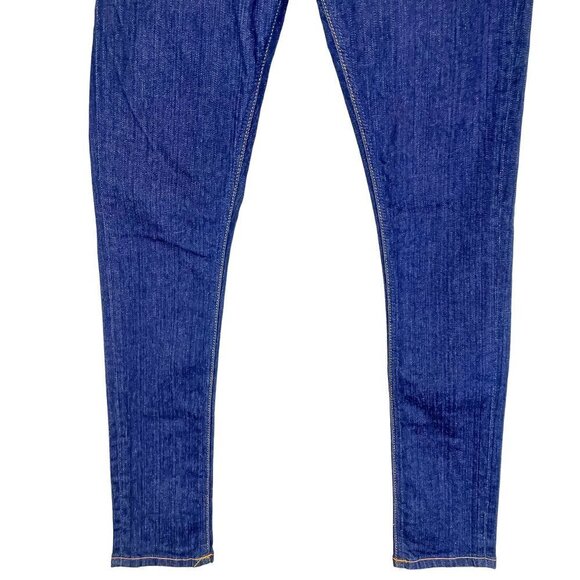 Nudie Jeans Skinny Lin Deep Indigo sz 25 x 30 - Picture 6 of 12